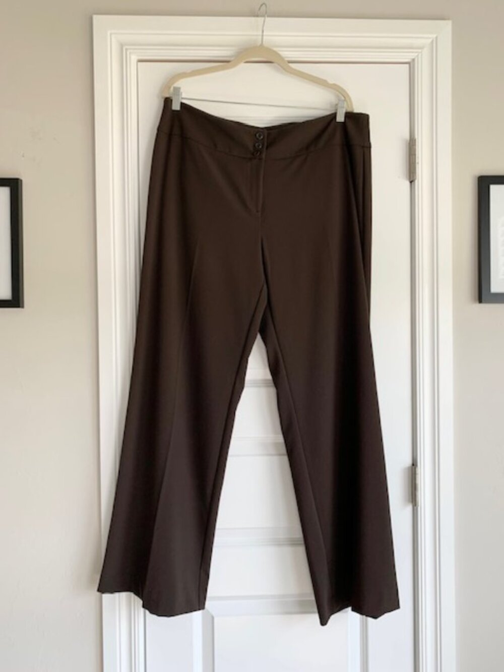 NWT - Style & Co Wide Leg Brown Dress Pants, 16
